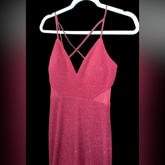 The Dear Moon Burgundy Juniors Prom Dress - Picture 4 of 9